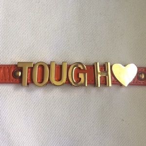 Lettered Leather Bracelet